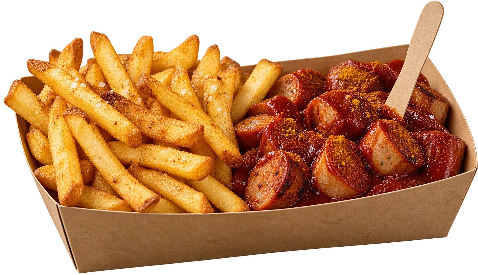 Currywurst-Schale aus der La Tapita Frittenschmiede