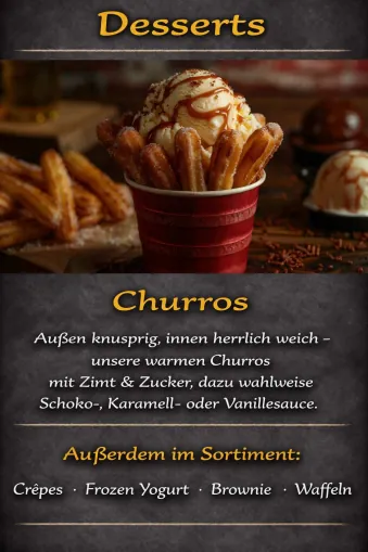 Dessert-Auswahl vom La Tapita Foodtruck-Catering