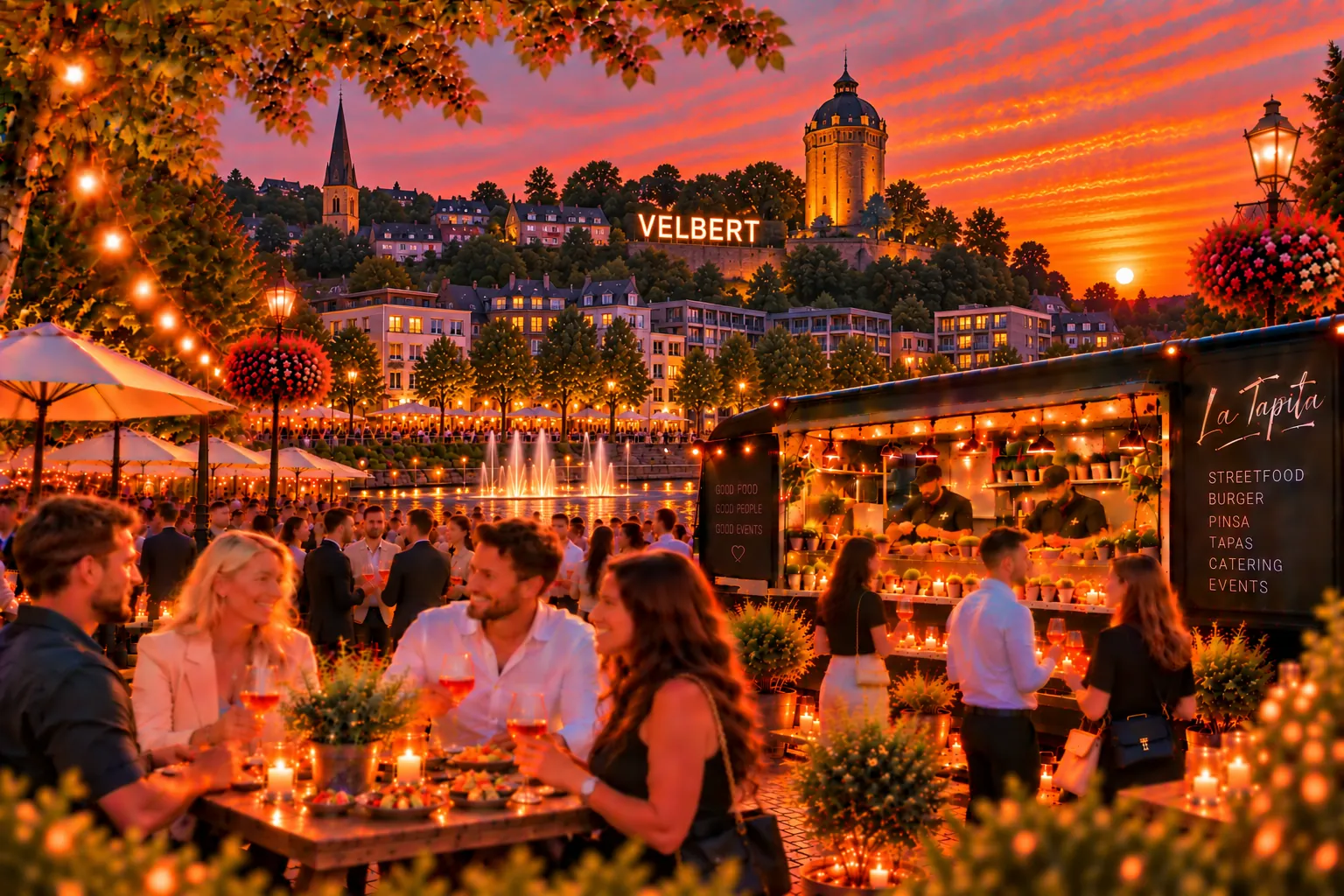 Illustration: La Tapita Foodtruck bei einem Streetfood-Abend in Velbert